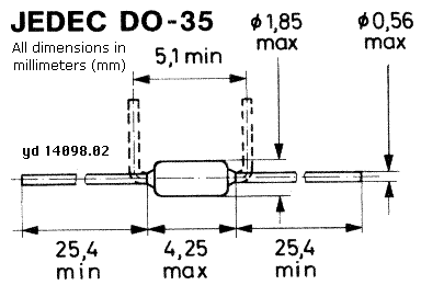 [122095] Si-Rectifier 400V 0,4A DO35