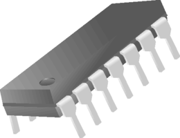 [122150] Quad 2-input NAND buffer DIP-14