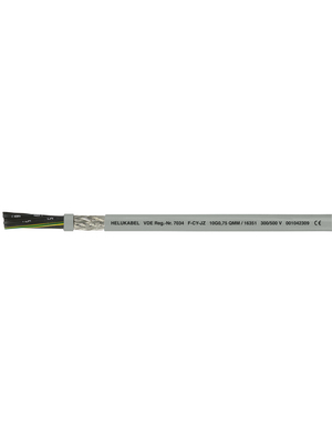 [122484] Skærmet kabel 16x0,50mm² Grå