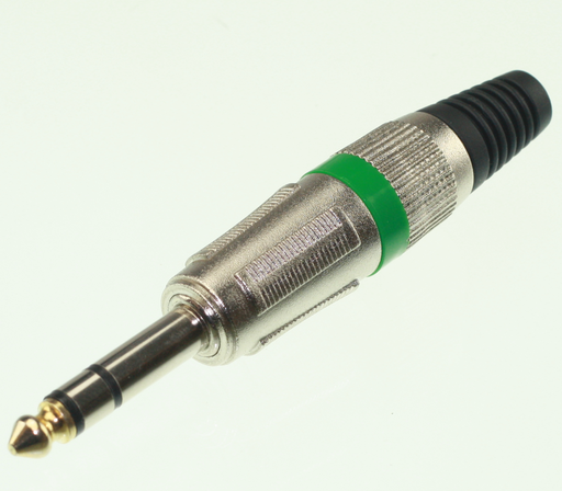 [122699] Jack HAN stereo 6,3 mm, GRØN