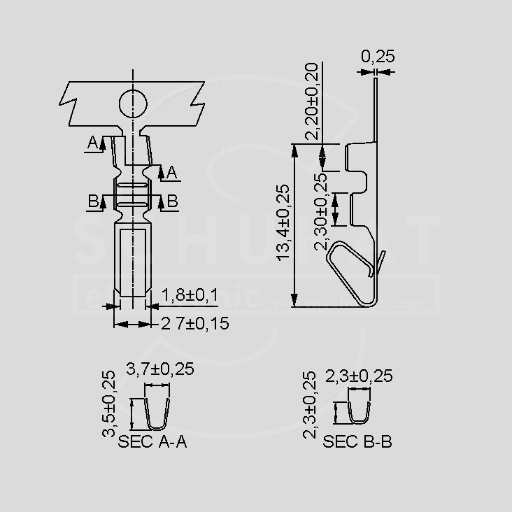 [126757] Crimp Housing 3-Pole 5,08mm
