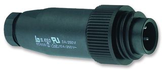[126815] Serie 693 CIRCULAR PLUG, 3+PE WAY, PG9, CABLE