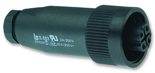 [126816] Serie 693- CIRCULAR RECEPTACLE, 3+PE WAY, CABLE