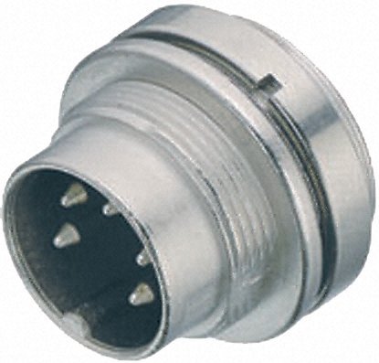 [126824] Serie 719 Male Socket 5-Pole Solder Term.