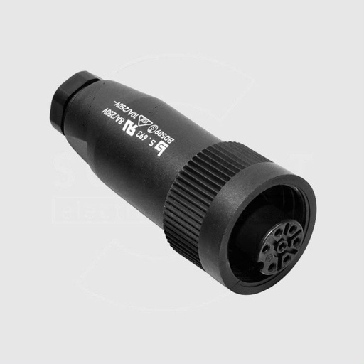 [126825] Serie 693 Female Cable Connector 7-Pole 6+PE Solde