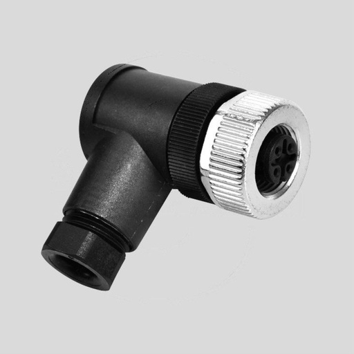 [126833] M12 Female Angled Cable Connector 5-Pole Scr