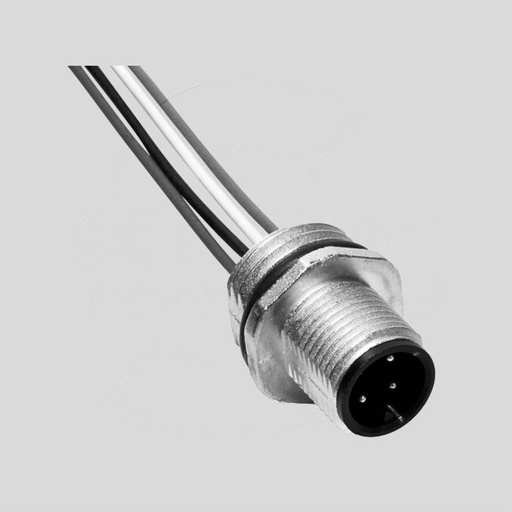 [126836] M12 Male Socket with Wires 4-Pole