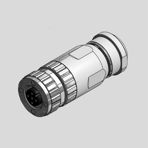 [126882] Female Cable Con.4-Pole ScrewTerm shield