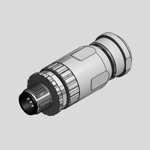 [126885] Male Cable Con. 5-Pole Screw Term shield