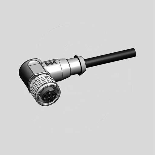 [126908] Male Cable Con. 5-Pole molded 2m 90&deg;
