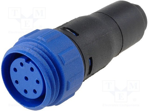 [126961] In-Line Flex Cable Conn. Female 8-Pole