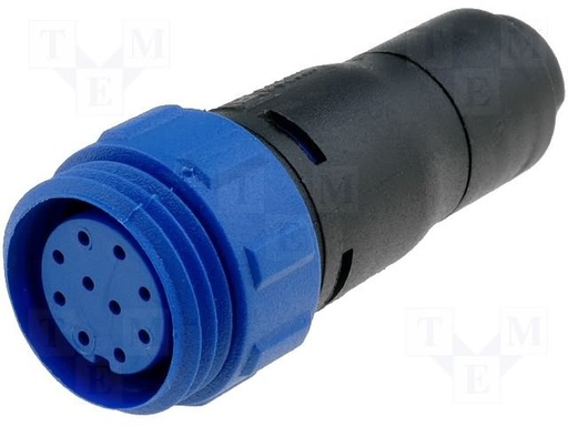 [126962] In-Line Flex Cable Conn. Female 10-Pole