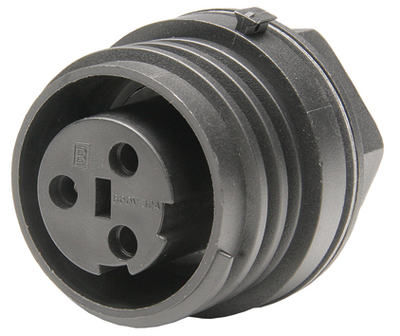 [127001] Front Panel Mounting Conn. Fem 3-Pole