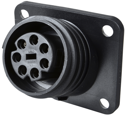 [127011] Flange Mounting Connector Female 7-Pole