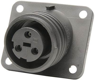 [127014] Flange Mounting Connector Female 3-Pole