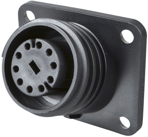[127015] Flange Mounting Connector Female 10-Pole