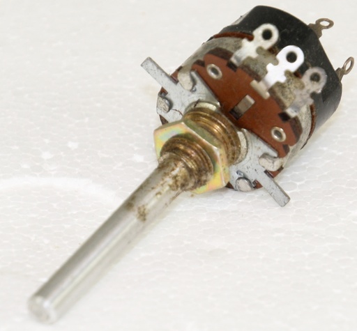 [127662] Potentiometer m/drejeafbryder, 1KA Lin. mono