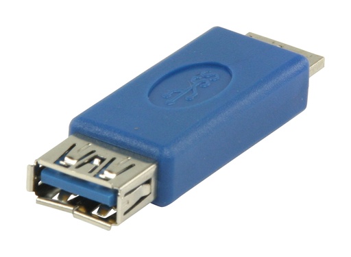 [127696] USB 3.0 USB Micro B male - USB A female adapter blue
