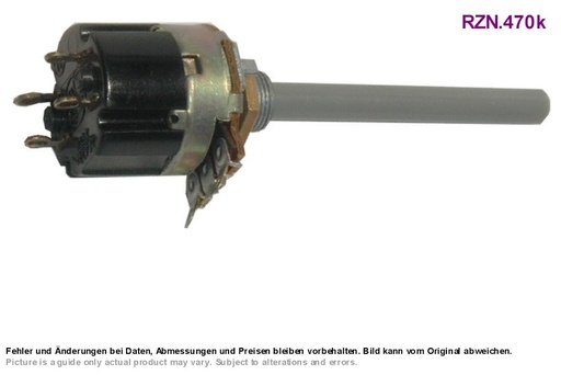 [127702] Potentiometer m/trækafbryder, 100KA Lin. mono