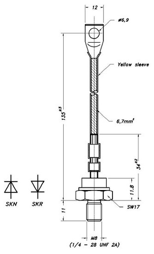 [128010] Diode 1200V 45A DO-8