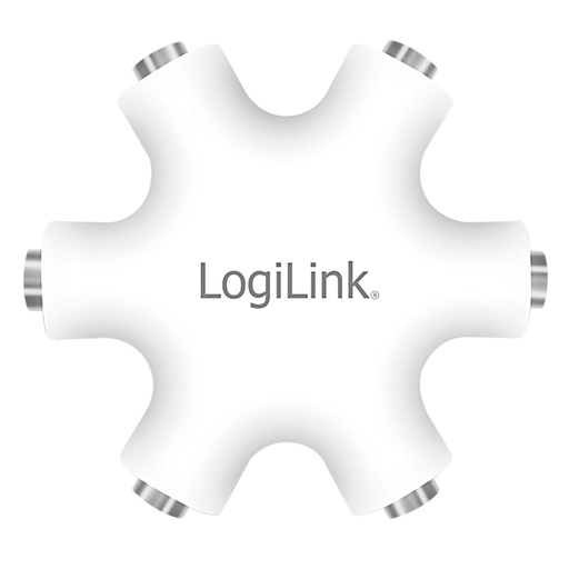 [128171] Lydadapter, 3,5mm til 5 x 3,5 mm, stereo
