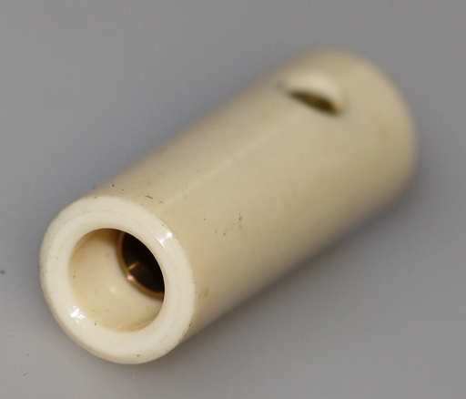 [128401] Bananbøsning 4mm. HUN Hvid