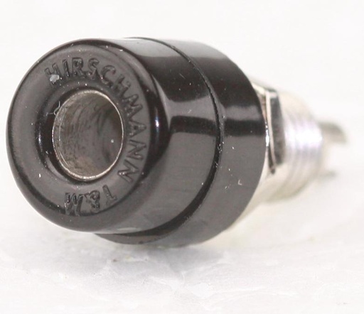 [128424] Banan Bøsning (Chassis) 4mm Sort