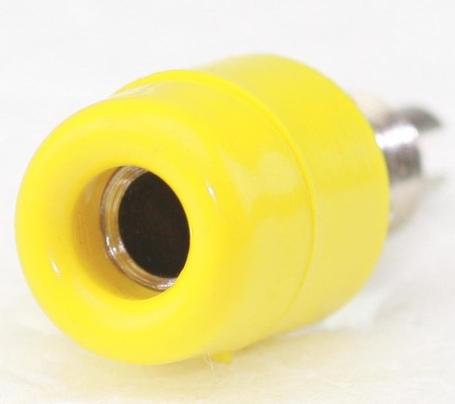 [128428] Banan Bøsning (Chassis) 4mm Gul