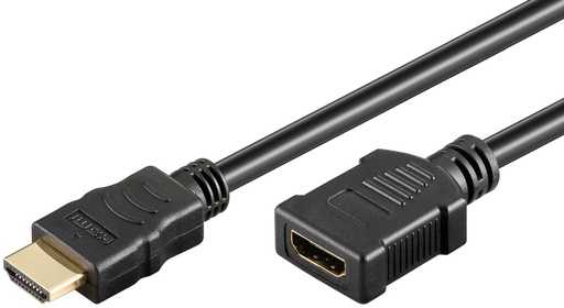 [128500] 4K HDMI A-plug>HDMI A-jack forlænger, 1m