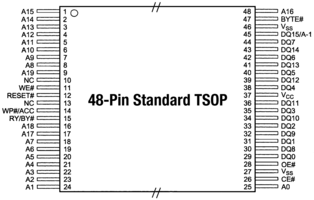 [128956] Flash EPROM 3V 2Mx8/1Mx16 70ns TSOP48