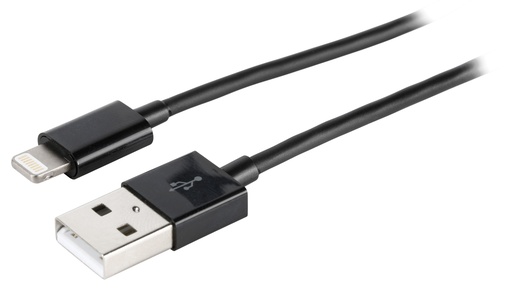 [129600] Lightning cable male – USB A male 1m black