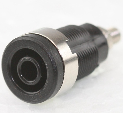 [129748] Safety Banana Socket 32A, 4mm. Sort/Black