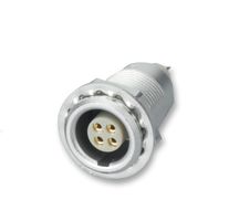 [129854] CIRCULAR CONNECTOR, RCPT, 4 WAY, PANEL