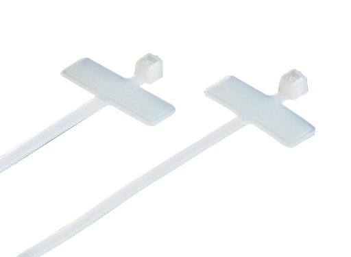 [129930] Kabelbinder 100x2,5mm med skilt 8x24mm, 100 stk.