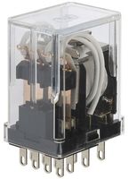 [130127] Relæ 4 x skifte 24VDC 2A 650R Plug-In-type