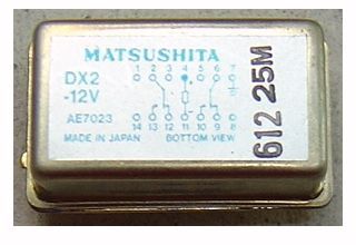 [130128] Relæ 12VDC 1A 1000R 2 x skifte