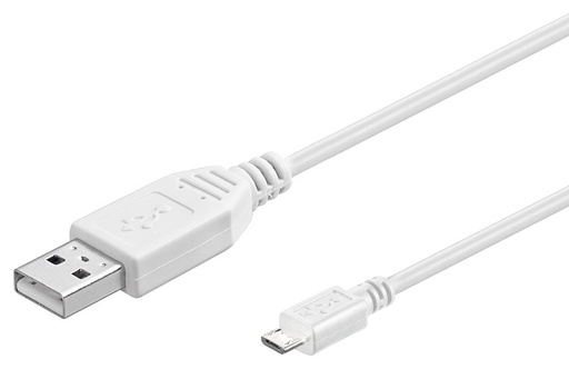 [130132] USB A han - USB micro B han 3,0m. HVID