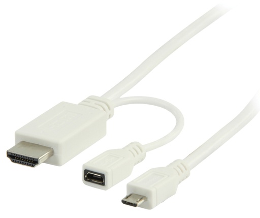 [130360] MHL connection cable 1.00 m white