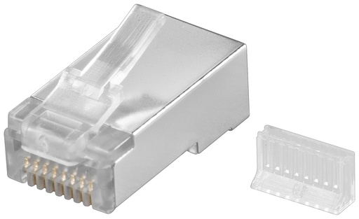 [130620] Cat.5/flex/stp 8P8C RJ45 Modular Plug for RUND kabel/M. STYRESKINNE