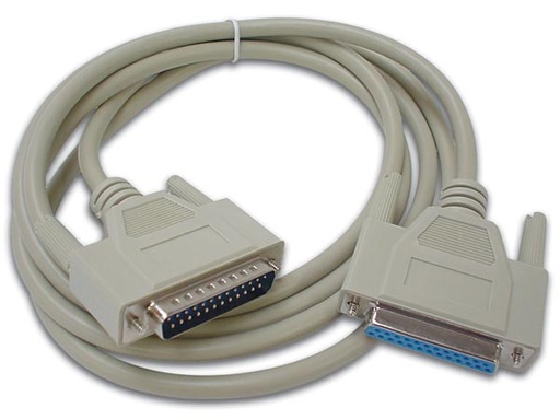 [131177] DSUB25 kabel, han/hun, 1,8m