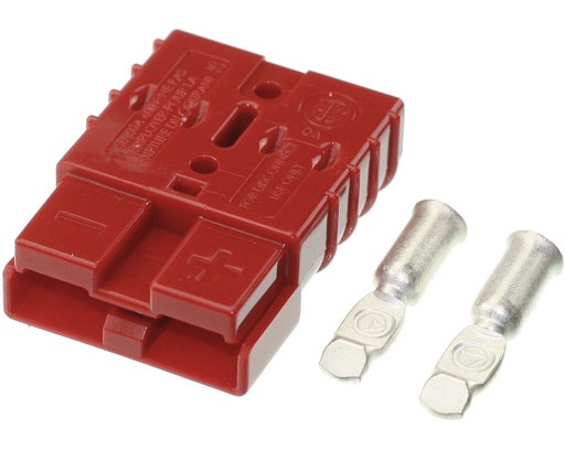 [131213] Batteristik Han 2P 50A 12/24V DC Rød