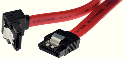 [131465] SATA-kabel 90° 60cm MED CLIP
