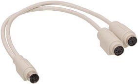 [98374] Adapter ps/2m-2xps2/f