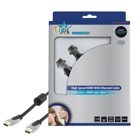 [98954] HQ HDMI 1.4 HIGH SPEED med ethernet, 15m