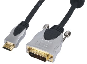 [99262] HDMI-DVI kabel, HQ, 1,5m