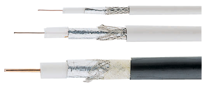 [99507] 3,7mm COAX-kabel, 75ohm, Hvid