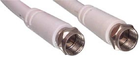 [99524] F-kabel, Hvid, han/han, 1,5m