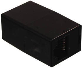 [99921] RJ45 adapter, hun/hun 8-POL, SORT