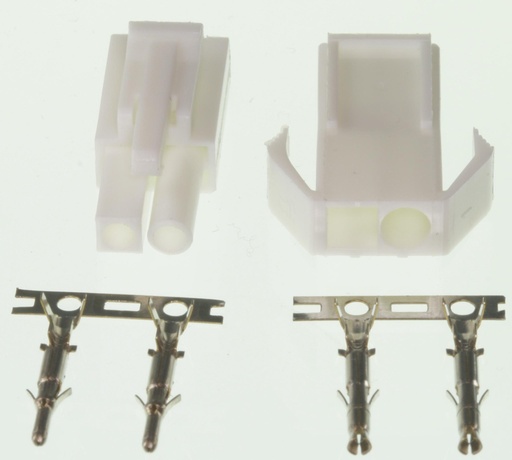 [99945] Tamiya stiksæt 4,5mm 2-POL/1 Rækker
