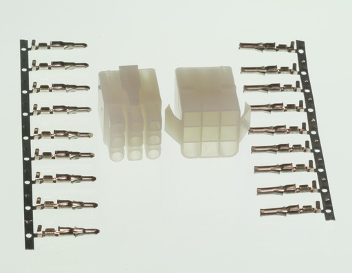 [99973] Tamiya stiksæt 6,2mm 9-POL (3 RÆKKER)